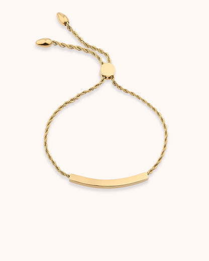 Twisted Chain Toggle Bracelet in Gold