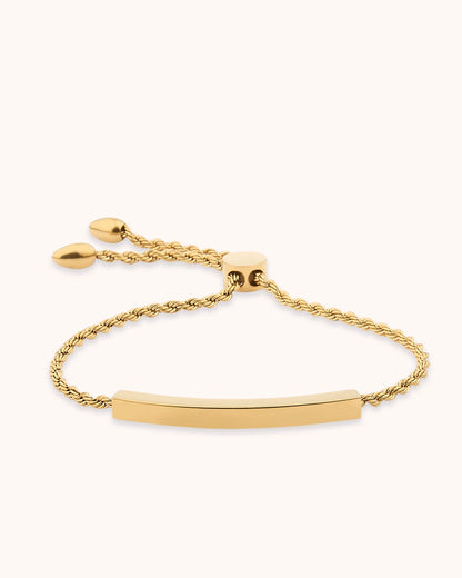 Twisted Chain Toggle Bracelet in Gold