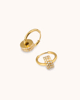 Charm Seamless Huggie Earrings in Gold