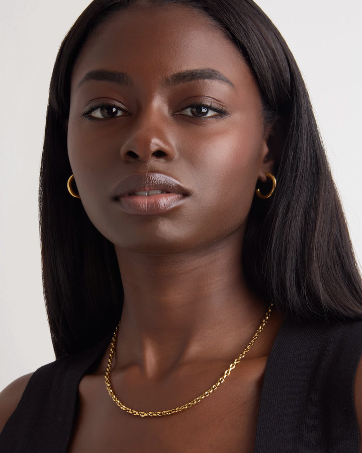 Waterproof Chain Necklace in Gold