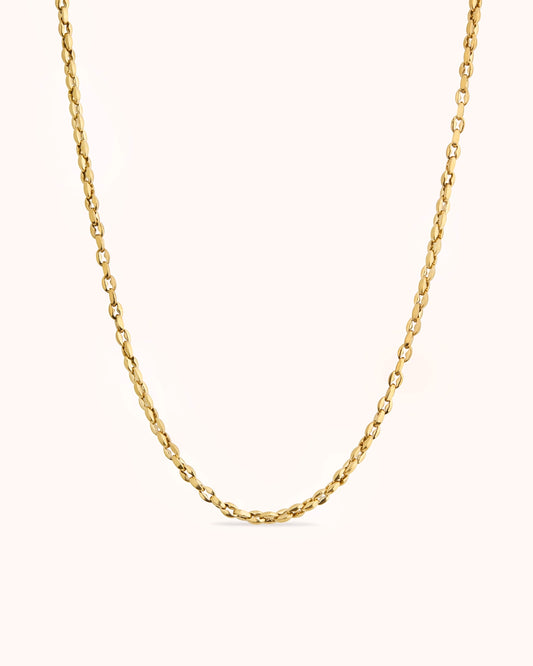 Waterproof Chain Necklace in Gold