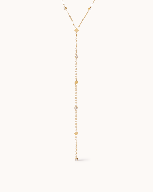 Celestial Star Y-Shaped Chain Necklace