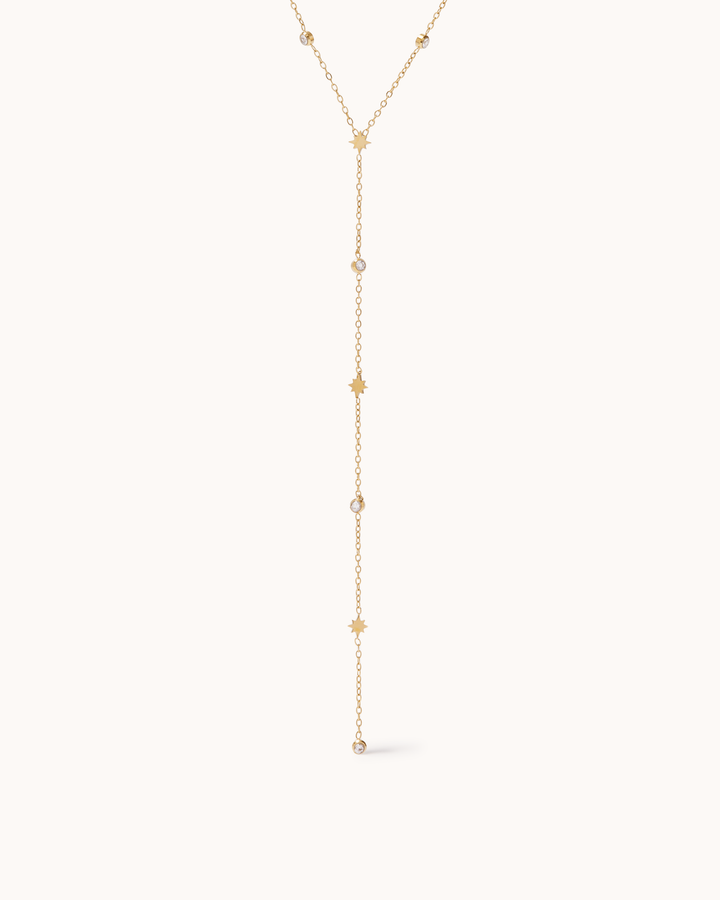 Celestial Star Y-Shaped Chain Necklace