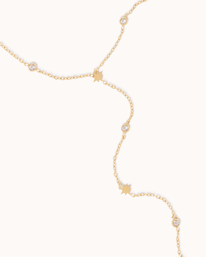 Celestial Star Y-Shaped Chain Necklace