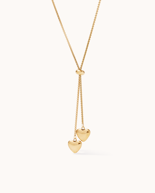 Hearts Lariat Necklace