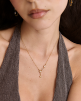 Celestial Y-Necklace in Gold