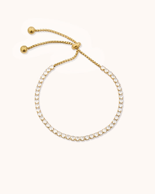 Tennis Toggle Bracelet in Gold
