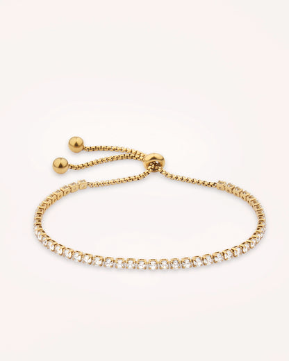 Tennis Toggle Bracelet in Gold