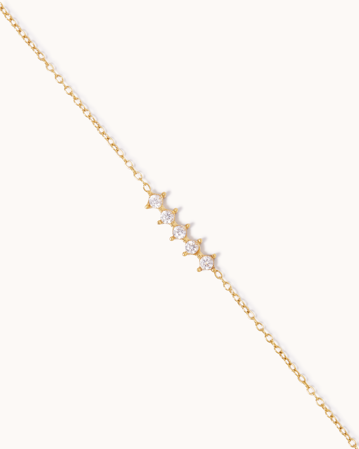 Crystal Cluster Chain Bracelet