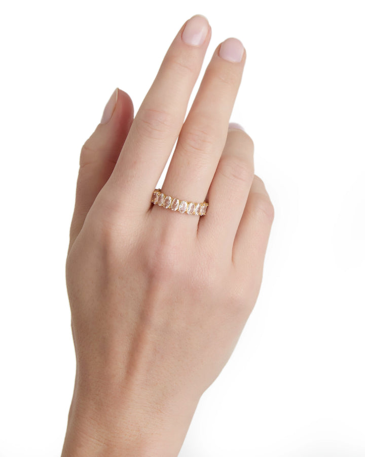 Waterproof Marquise Ring in Gold