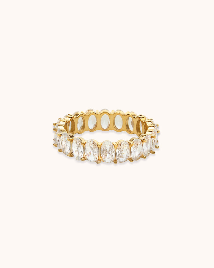 Waterproof Marquise Ring in Gold