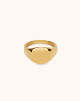 Chunky Signet Ring in Gold