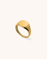 Chunky Signet Ring in Gold