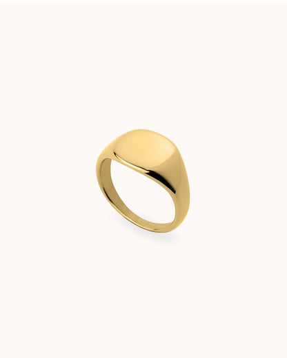 Chunky Signet Ring in Gold