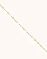 Cubic Zirconia Floating Chain Necklace in Gold