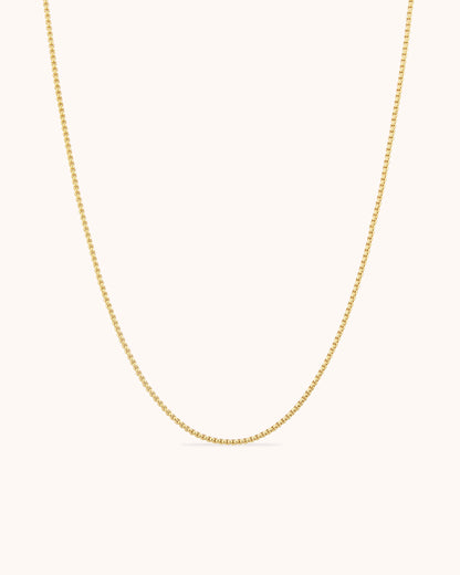 Thin Chain Necklace in Gold