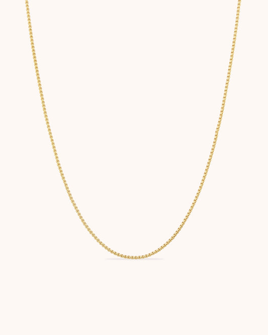 Thin Chain Necklace in Gold