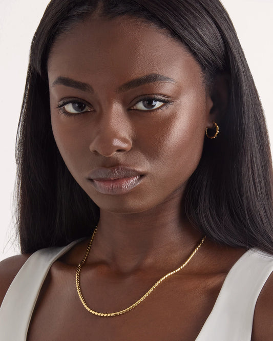 Thick Chain Necklace in Gold