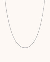 Thin Chain Necklace in Silver