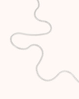 Thin Chain Necklace in Silver