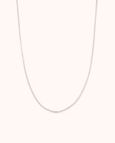 Small Tennis Necklace in Silver