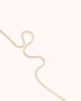 Square Tennis Necklace in Gold