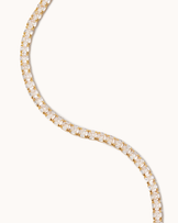 Crystal Tennis Bracelet in Gold