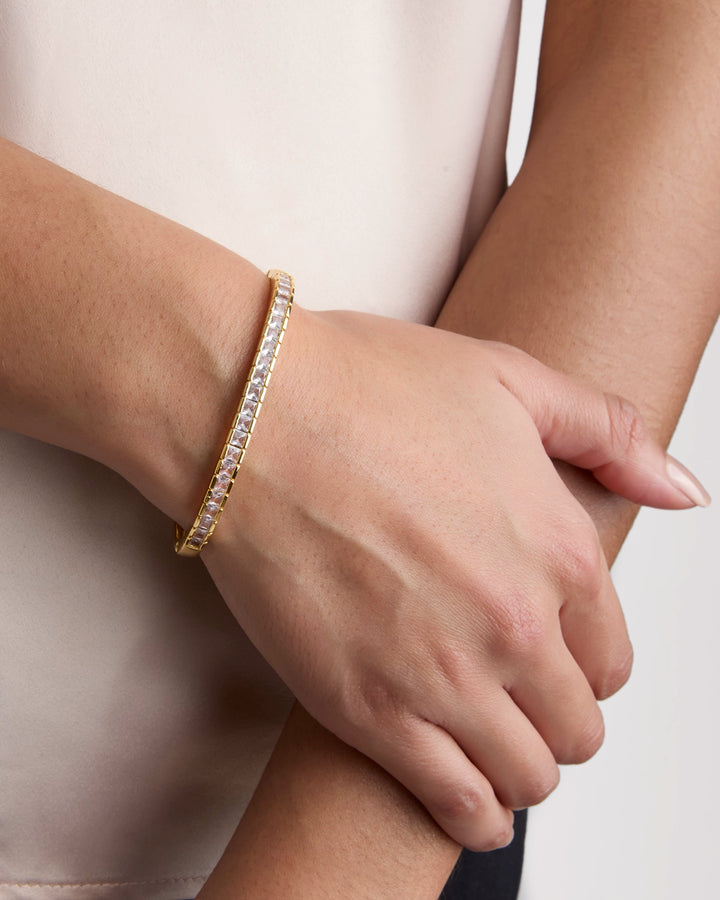Tennis Bangle in Gold