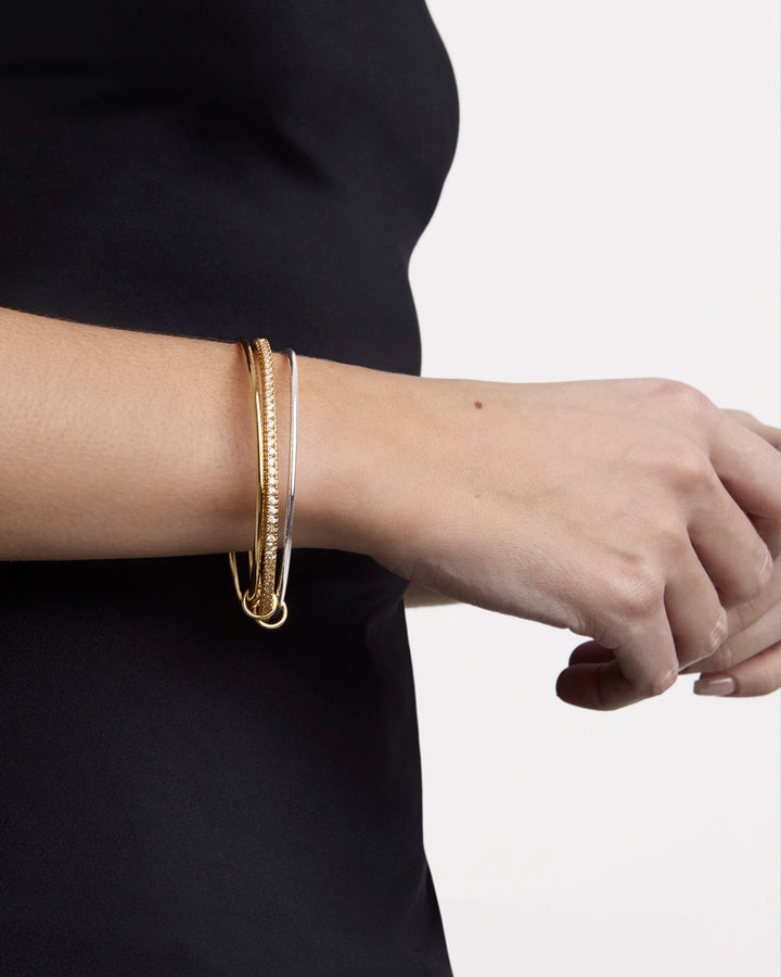 Mixed Metal Multi-Link Bangle