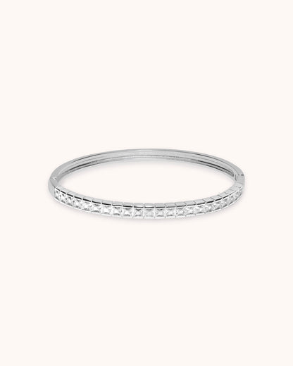 Tennis Bangle in Silver