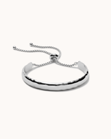 Half Cuff Toggle Bracelet in Silver