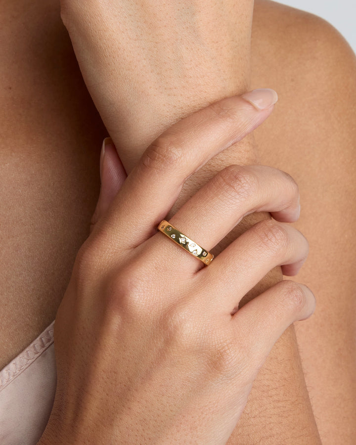 Celestial Band Ring in Gold