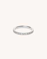 Cubic Zirconia Band Ring in Silver