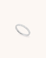 Cubic Zirconia Band Ring in Silver