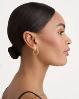 Waterproof Half Hoop Earrings in Gold