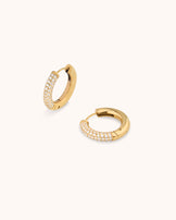Waterproof Half Hoop Earrings in Gold