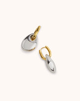 Waterproof Mixed Metal Pebble Huggies