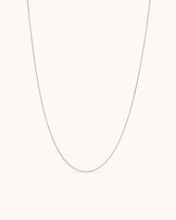 Waterproof Slinky Thin Chain Necklace in Silver