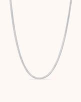 Slinky Thick Chain Necklace in Silver