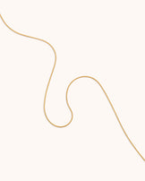 Waterproof Slinky Thin Chain Necklace in Gold