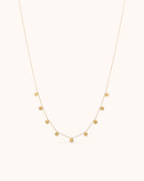 Small Pendant Chain Necklace in Gold