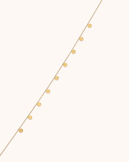 Small Pendant Chain Necklace in Gold