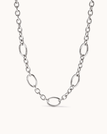 Chunky Chain Necklace in Silver