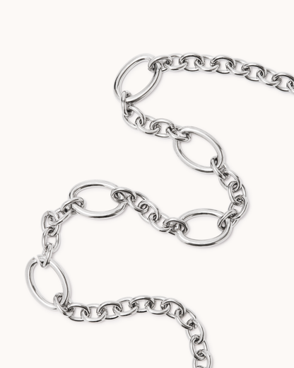 Chunky Chain Necklace in Silver