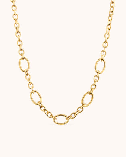 Chunky Chain Necklace in Gold