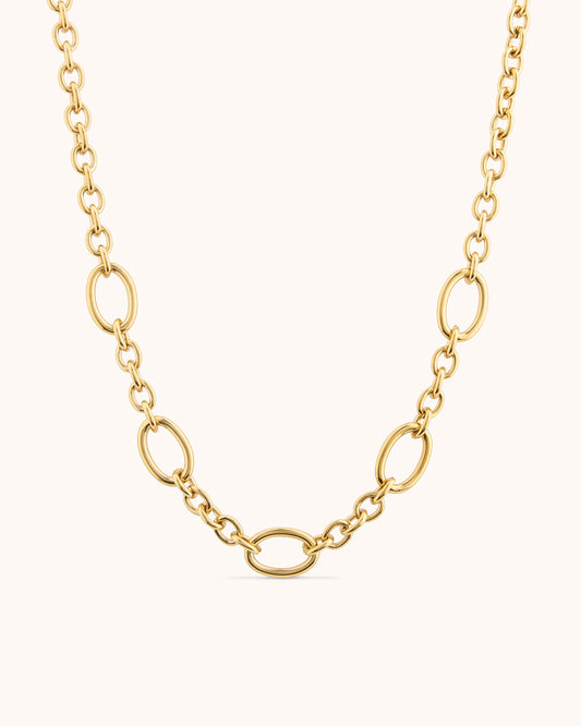 Chunky Chain Necklace in Gold