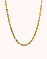 Waterproof Thick Chain Necklace in Gold