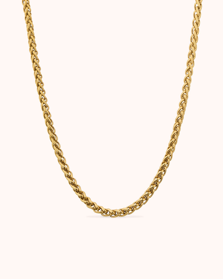 Waterproof Thick Chain Necklace in Gold
