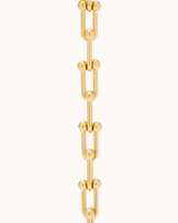 Ball Chain Link Necklace in Gold