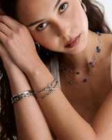 Waterproof Straight-Edge Bangle Bracelet in Silver